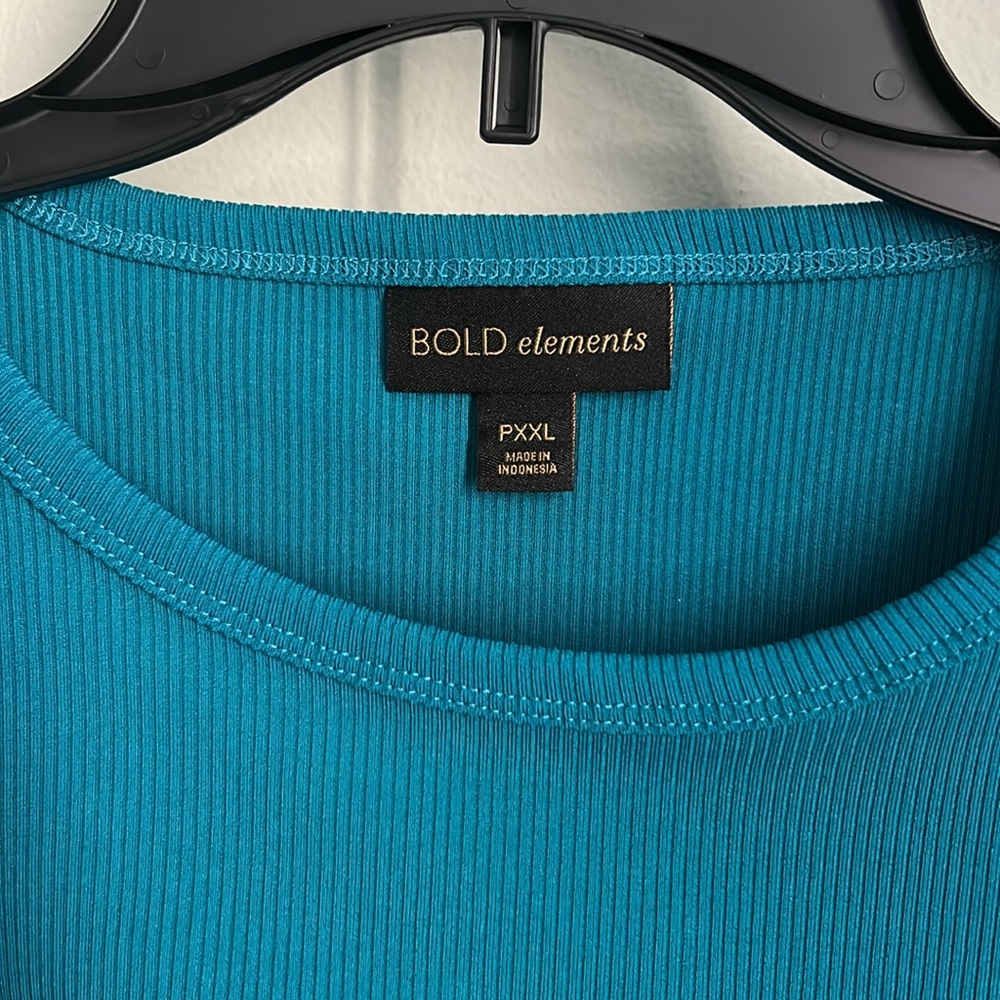 BOLD elements Turquoise Cutout Tank Top - Picture 3 of 6